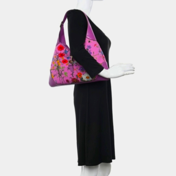 Gucci Flora Jackie Bouvier Hobo Shoulder Bag - Picture 4 of 16